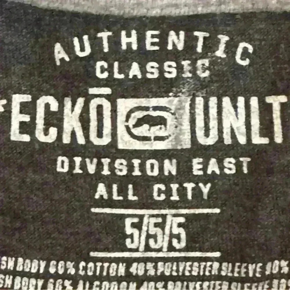 ECKO- Boys' Graphic Long Sleeve Layered-Look Tee Black Size 5 - Picture 3 of 6